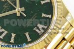 Day Date 36 YG RAF 1:1 Best Edition Green Stone Roman Dial on YG Bracelet A2836 - Image 5