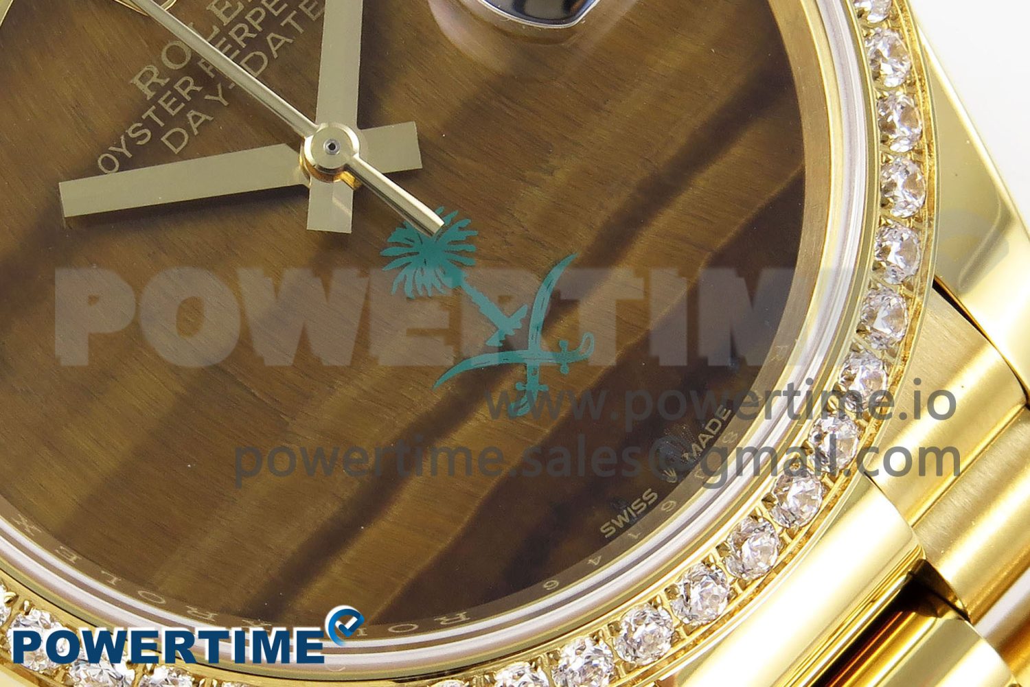 Day Date 36 YG RAF 1:1 Best Edition Brown Oman Dial on YG Bracelet A2836 - Image 5