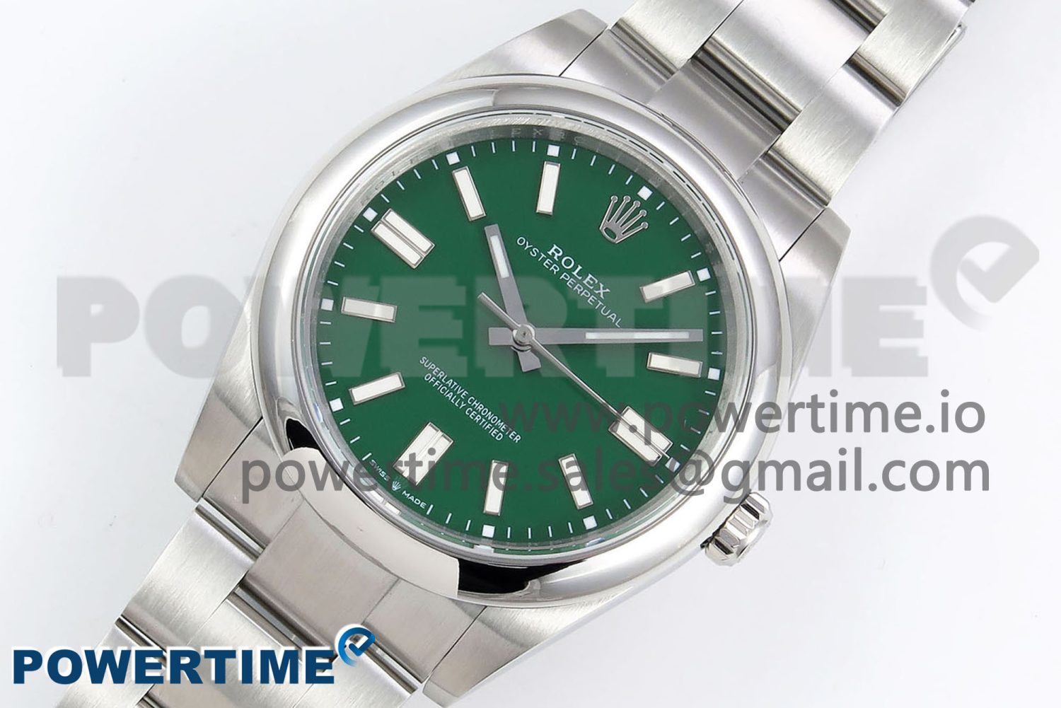 Oyster Perpetual 124300 41mm DIWF 1:1 Best Edition 904L Steel Green Dial A3230 - Image 2