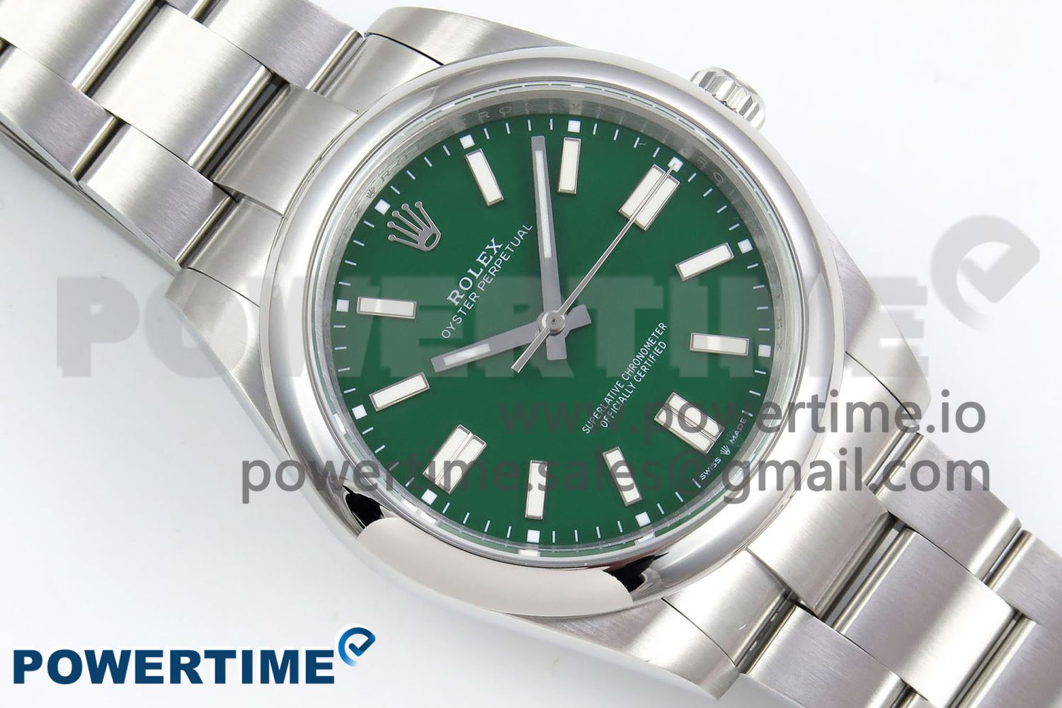 Oyster Perpetual 124300 41mm DIWF 1:1 Best Edition 904L Steel Green Dial A3230 - Image 3