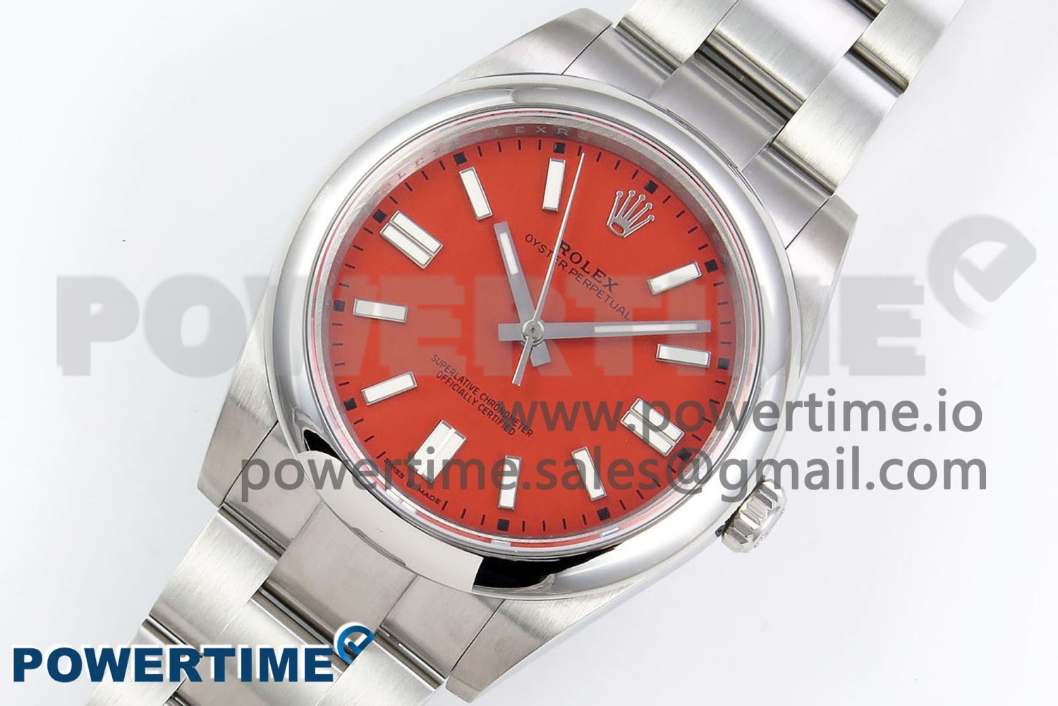 Oyster Perpetual 124300 41mm DIWF 1:1 Best Edition 904L Steel Orange Dial A3230 - Image 2