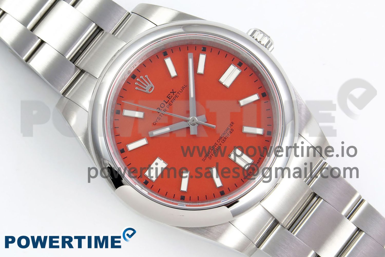 Oyster Perpetual 124300 41mm DIWF 1:1 Best Edition 904L Steel Orange Dial A3230 - Image 3