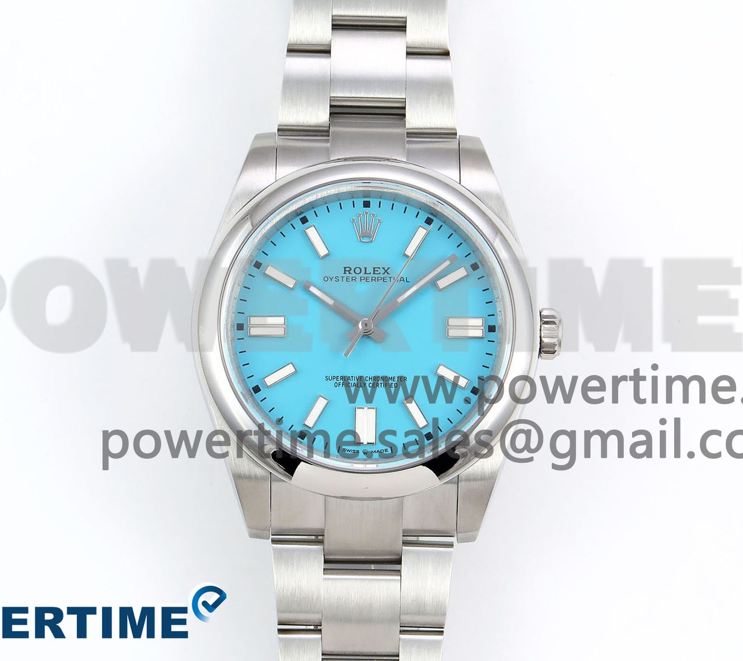 Oyster Perpetual 124300 41mm DIWF 1:1 Best Edition 904L Steel Tiffany Blue Dial A3230