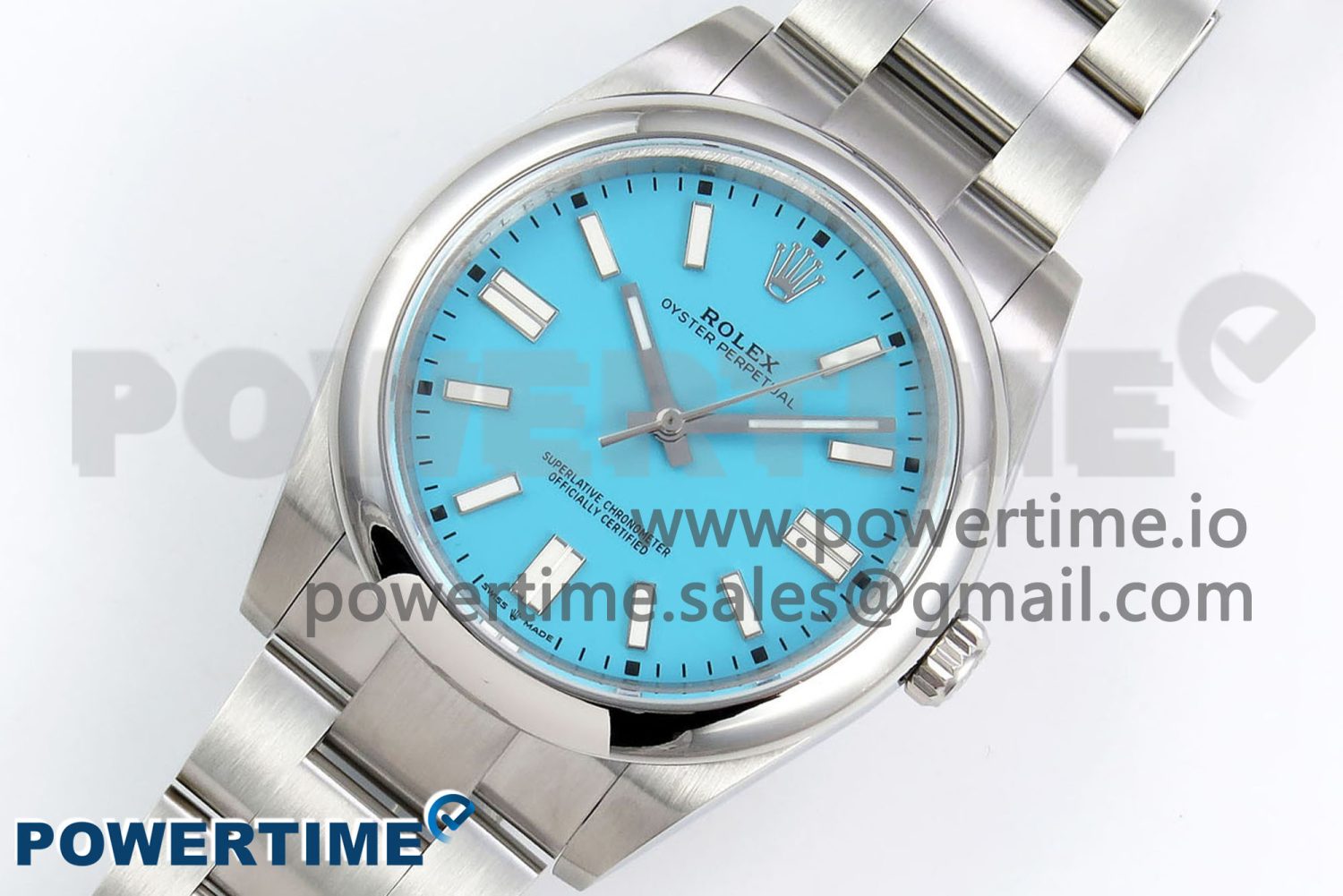Oyster Perpetual 124300 41mm DIWF 1:1 Best Edition 904L Steel Tiffany Blue Dial A3230 - Image 2