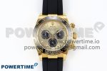 2023 Daytona 126518 Clean YG 1:1 Best Edition YG Dial on Oysterflex Rubber Strap SH4131