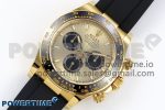 2023 Daytona 126518 Clean YG 1:1 Best Edition YG Dial on Oysterflex Rubber Strap SH4131 - Image 2