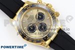 2023 Daytona 126518 Clean YG 1:1 Best Edition YG Dial on Oysterflex Rubber Strap SH4131 - Image 3