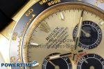 2023 Daytona 126518 Clean YG 1:1 Best Edition YG Dial on Oysterflex Rubber Strap SH4131 - Image 4
