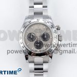 2023 New Daytona 126509 QF 1:1 Best Edition Gray/Black Dial on SS Bracelet SH4131 V3 (Gain Weight)