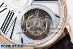 Rotonde Tourbillon RG RMSF Best Edition White Dial on Brown Leather Strap - Image 5