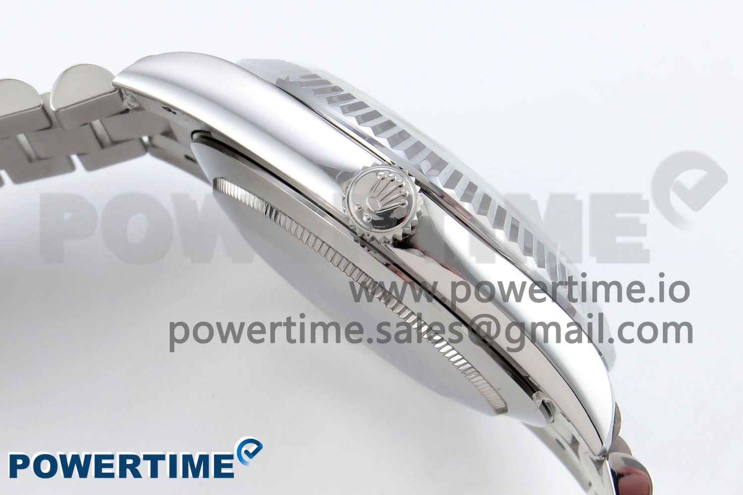 DayDate 40 SS JDF 904L Steel White Stick Dial on President Bracelet VR3255 V3 (Gain Weight) - Image 6
