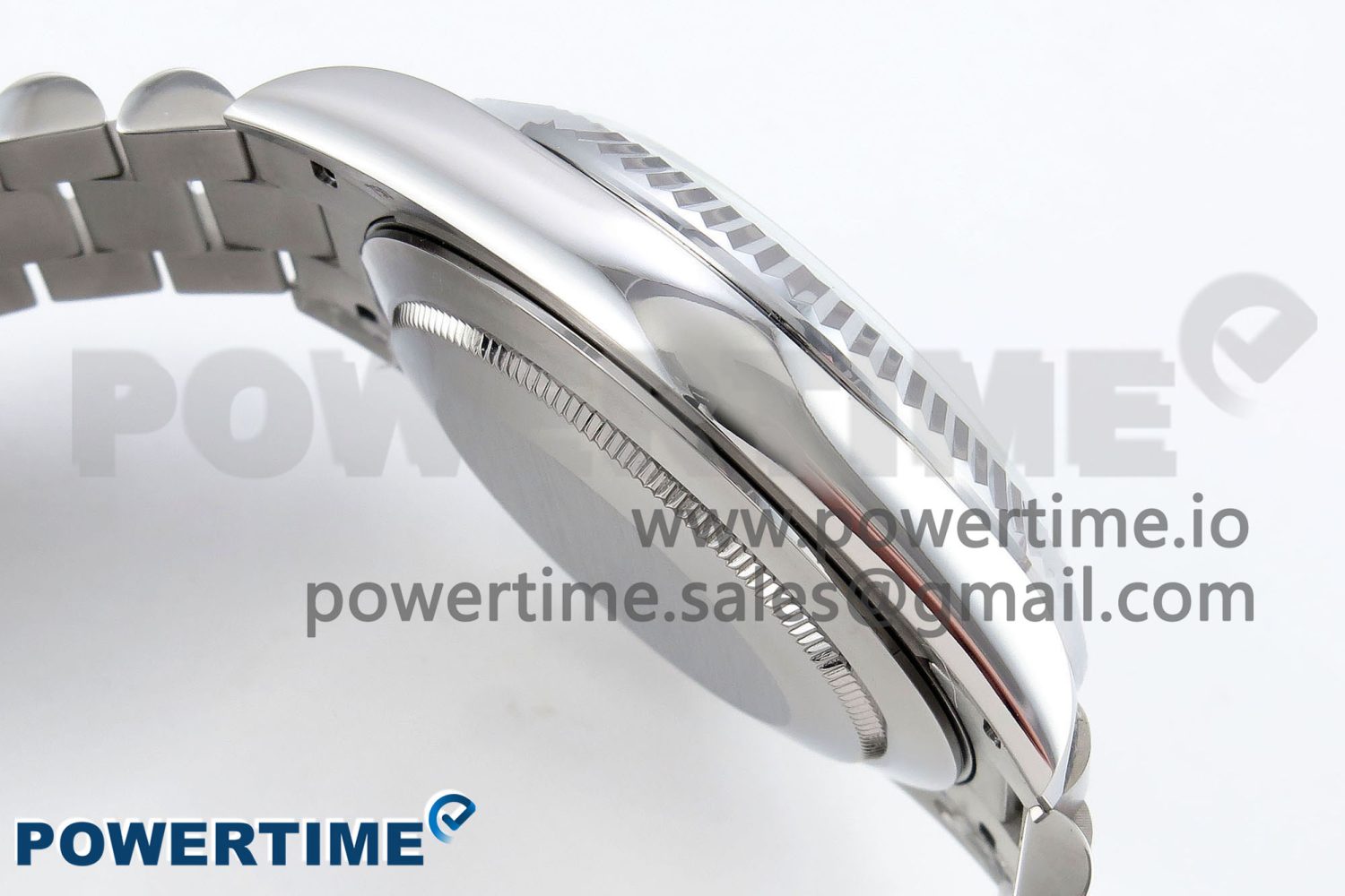 DayDate 40 SS JDF 904L Steel Light Green Stick Dial on President Bracelet VR3255 V3 (Gain Weight) - Image 7