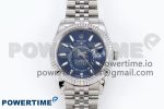 Sky-Dweller 326934 904L SS ZF 1:1 Best Edition Blue Dial on SS Jubilee Bracelet A2824