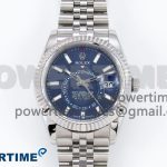 Sky-Dweller 326934 904L SS ZF 1:1 Best Edition Blue Dial on SS Jubilee Bracelet A2824