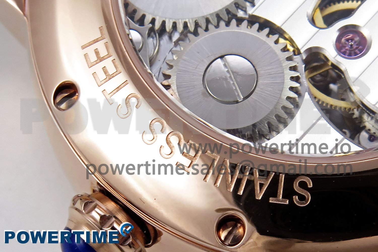 Rotonde Tourbillon RG RMSF Best Edition White Dial on Brown Leather Strap - Image 11