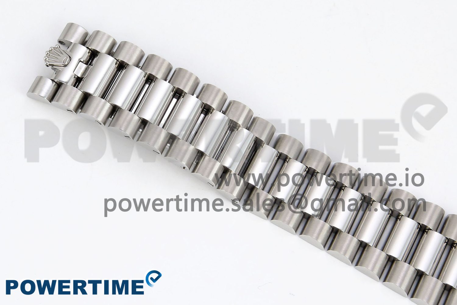DayDate 40 SS JDF 904L Steel Ice Blue Stick Dial on President Bracelet VR3255 V3 (Gain Weight) - Image 13