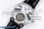 Rotonde Tourbillon SS RMSF Best Edition White Dial on Black Leather Strap - Image 2
