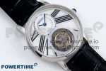 Rotonde Tourbillon SS RMSF Best Edition White Dial on Black Leather Strap - Image 3