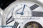 Rotonde Tourbillon SS RMSF Best Edition White Dial on Black Leather Strap - Image 4