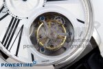 Rotonde Tourbillon SS RMSF Best Edition White Dial on Black Leather Strap - Image 5