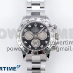 2023 New Daytona 126509 QF 1:1 Best Edition Black/White Diamonds Dial on SS Bracelet SH4131 V3 (Gain Weight)