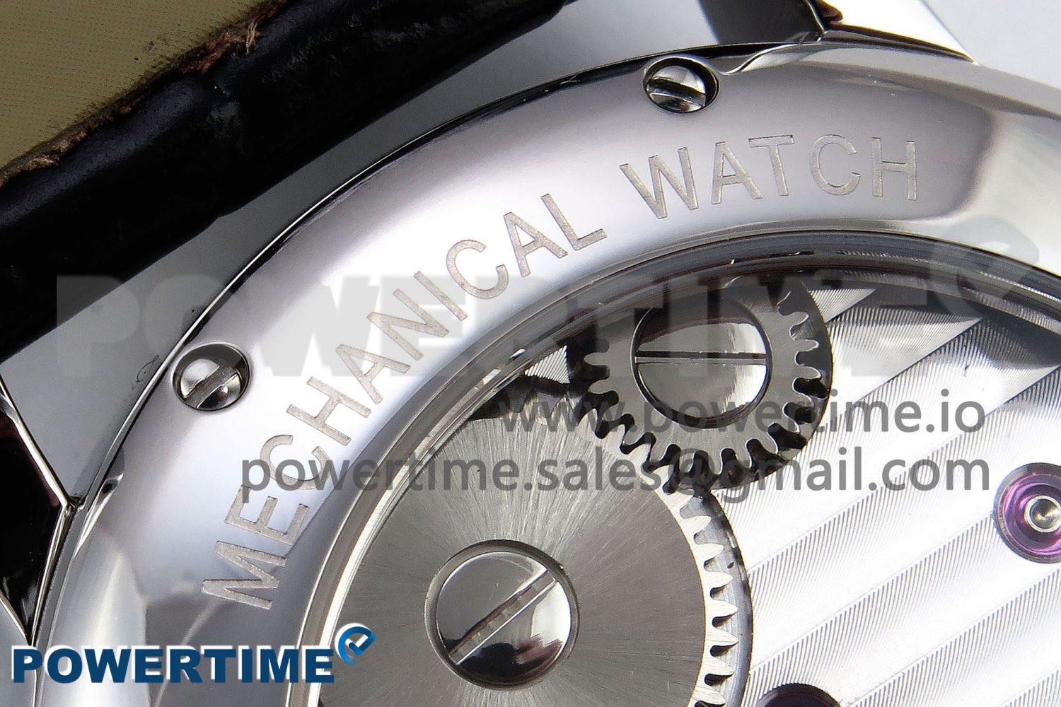 Rotonde Tourbillon SS RMSF Best Edition White Dial on Black Leather Strap - Image 9