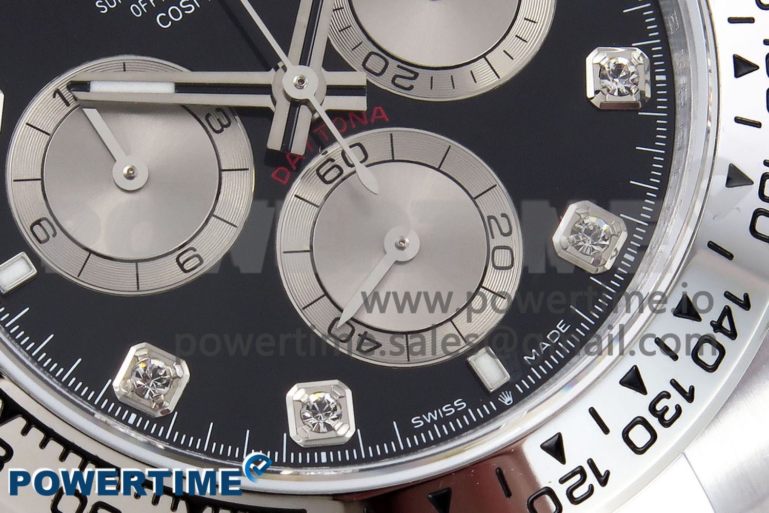 2023 New Daytona 126509 QF 1:1 Best Edition Black/White Diamonds Dial on SS Bracelet SH4131 V3 (Gain Weight) - Image 5