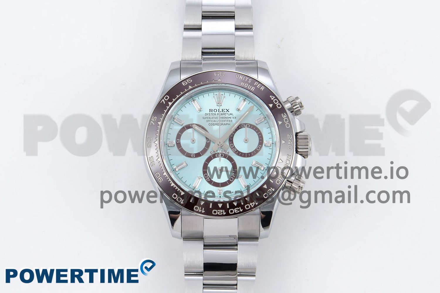 2023 Daytona 126506 QF 1:1 Best Edition 904L Steel Ice Blue Crystal Dial on SS Bracelet SA4131 (Gain Weight) - Image 1