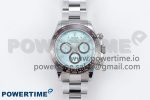 2023 Daytona 126506 QF 1:1 Best Edition 904L Steel Ice Blue Crystal Dial on SS Bracelet SA4131 (Gain Weight)