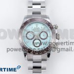2023 Daytona 126506 QF 1:1 Best Edition 904L Steel Ice Blue Crystal Dial on SS Bracelet SA4131 (Gain Weight)