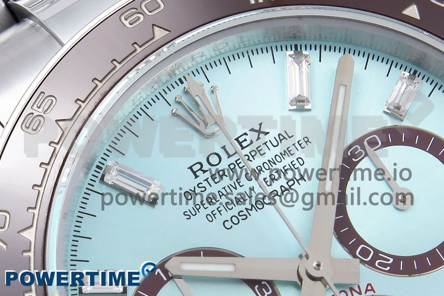 2023 Daytona 126506 QF 1:1 Best Edition 904L Steel Ice Blue Crystal Dial on SS Bracelet SA4131 (Gain Weight) - Image 4
