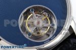 Rotonde Tourbillon SS RMSF Best Edition Blue Textured Dial on Black Leather Strap - Image 5