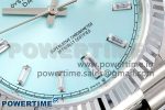 DayDate 40 SS JDF 904L Steel Ice Blue Crystal Dial on President Bracelet VR3255 V3 (Gain Weight) - Image 5