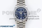 DayDate 40 SS JDF 904L Steel Blue Roman Dial on President Bracelet VR3255 V3 (Gain Weight)