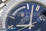 DayDate 40 SS JDF 904L Steel Blue Roman Dial on President Bracelet VR3255 V3 (Gain Weight) - Image 4