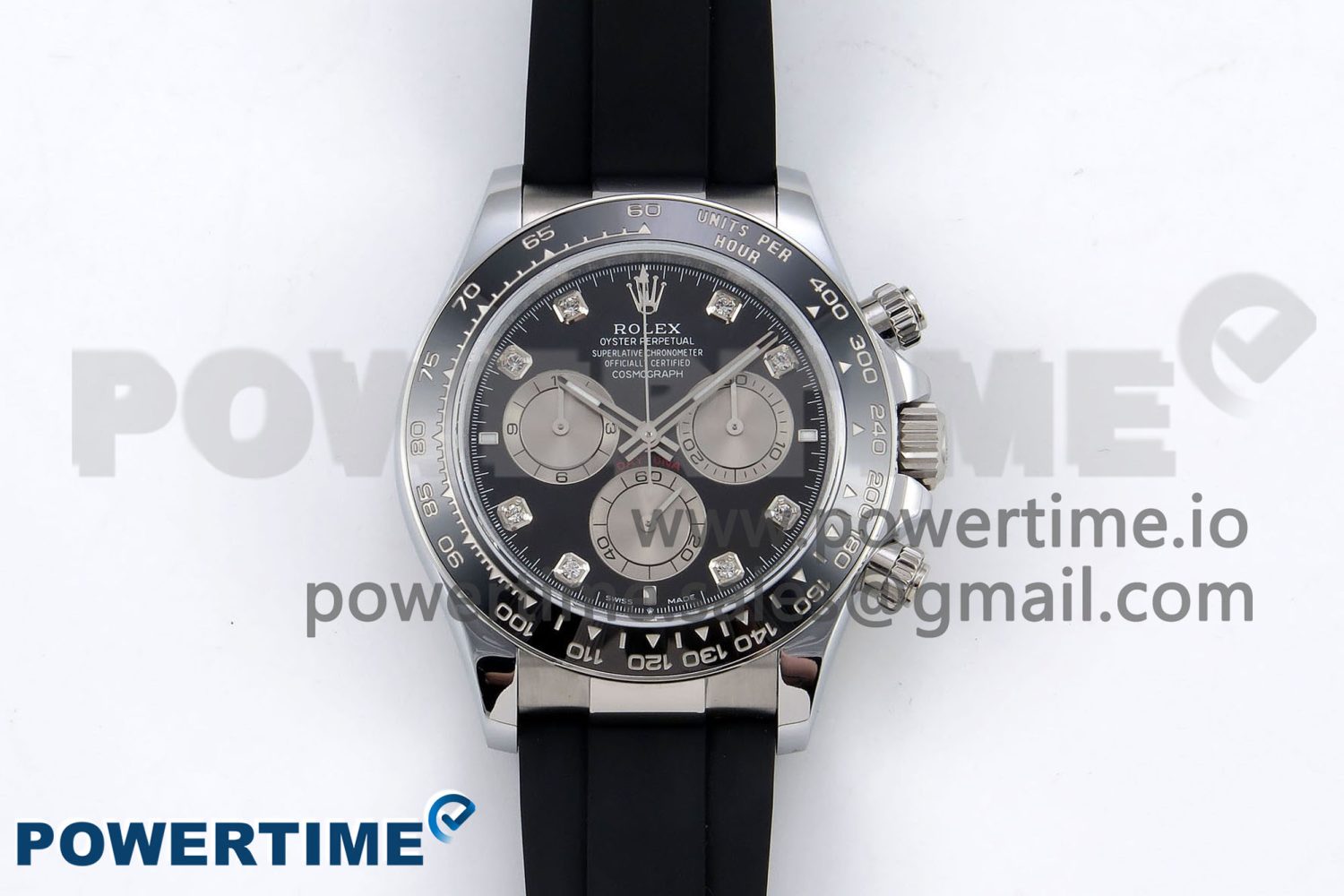 2023 New Daytona 126519 QF 1:1 Best Edition Black/White Diamonds Dial on Oysterflex Strap SH4131 V3 (Gain Weight) - Image 1