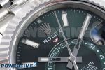 Sky-Dweller 326934 904L SS ZF 1:1 Best Edition Green Dial on SS Jubilee Bracelet A2824 - Image 4
