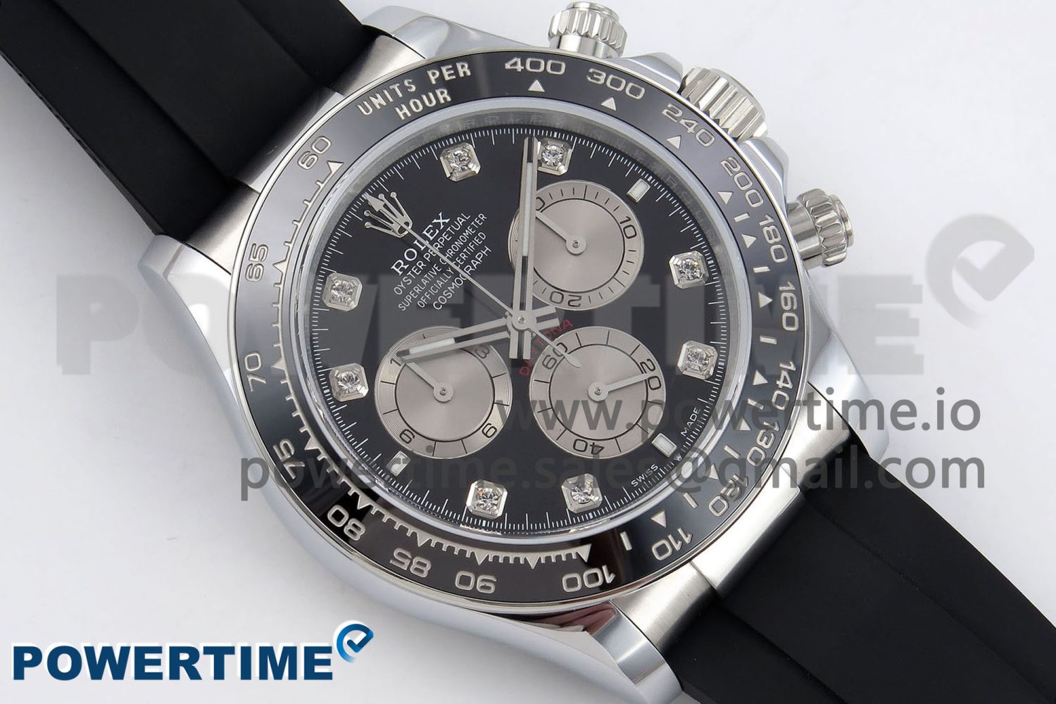 2023 New Daytona 126519 QF 1:1 Best Edition Black/White Diamonds Dial on Oysterflex Strap SH4131 V3 (Gain Weight) - Image 3