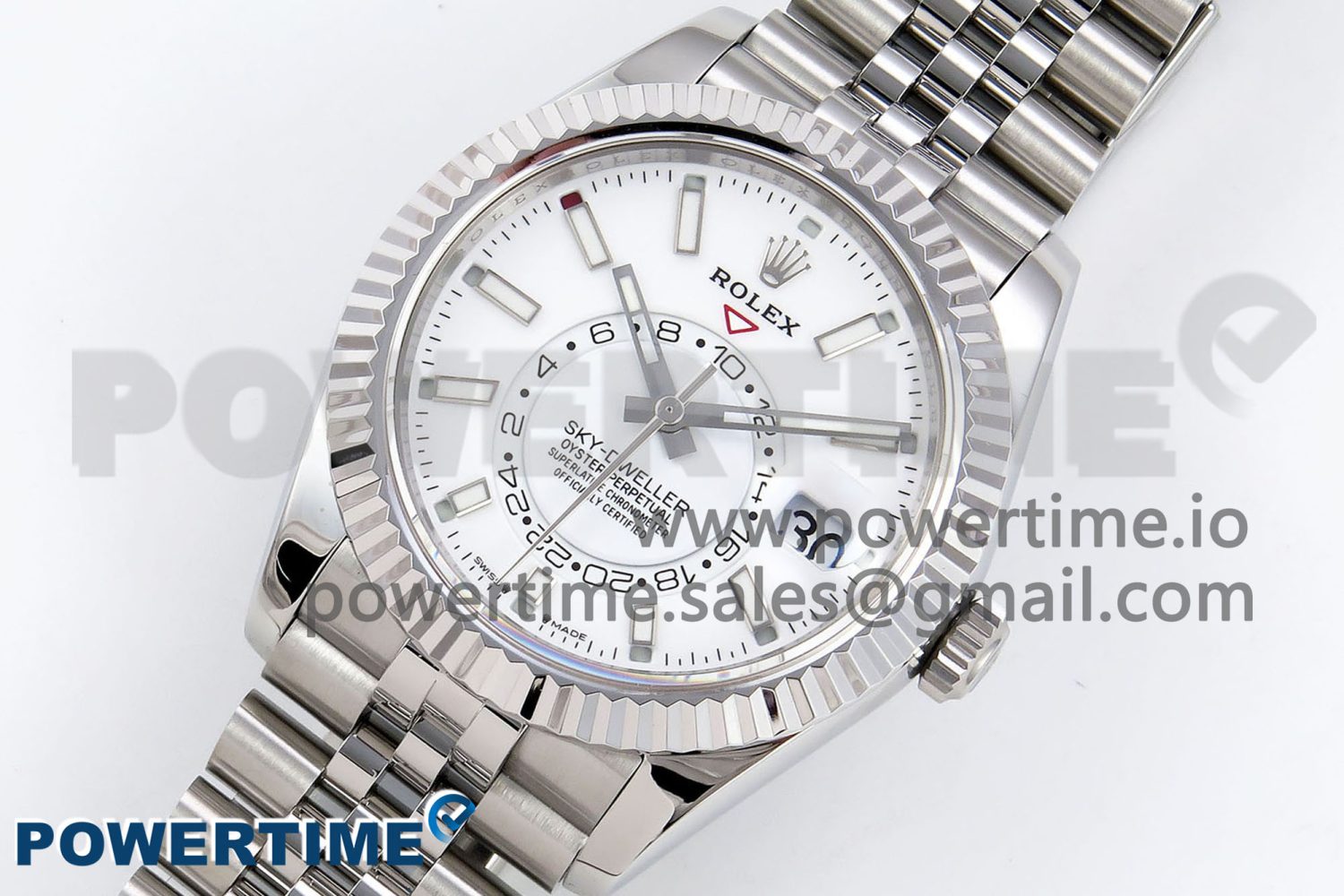 Sky-Dweller 326934 904L SS ZF 1:1 Best Edition White Dial on SS Jubilee Bracelet A2824 - Image 2