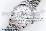 Sky-Dweller 326934 904L SS ZF 1:1 Best Edition White Dial on SS Jubilee Bracelet A2824 - Image 2