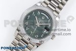 DayDate 40 SS JDF 904L Steel Green Arabic Dial on President Bracelet VR3255 V3 (Gain Weight) - Image 2