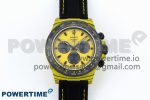Daytona DIW Yellow Carbon N6F 1:1 Best Edition Yellow/Black Dial on Black Nylon Strap SA4130 V2