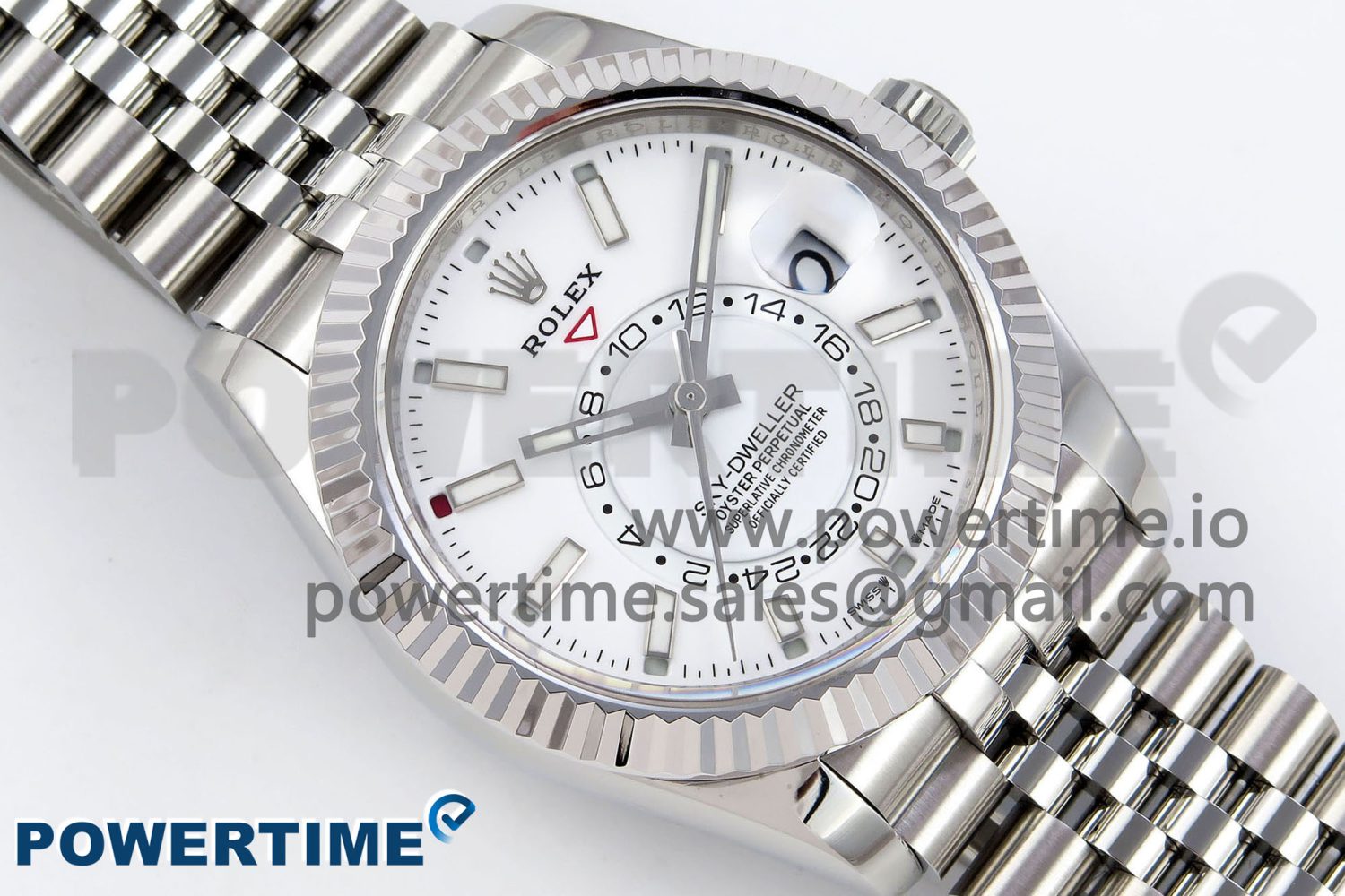 Sky-Dweller 326934 904L SS ZF 1:1 Best Edition White Dial on SS Jubilee Bracelet A2824 - Image 3