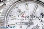 Sky-Dweller 326934 904L SS ZF 1:1 Best Edition White Dial on SS Jubilee Bracelet A2824 - Image 4