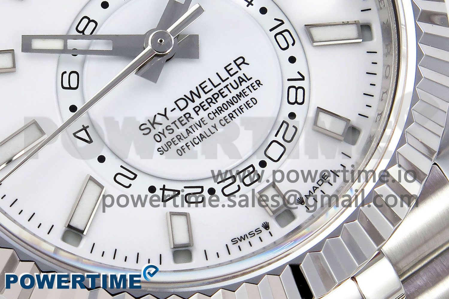 Sky-Dweller 326934 904L SS ZF 1:1 Best Edition White Dial on SS Jubilee Bracelet A2824 - Image 5