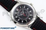 Calatrava 6007G SS PPF 1:1 Best Edition Black/Red Dial on Black Leather Strap 330CS - Image 3