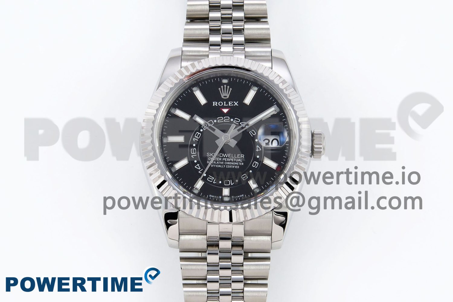 Sky-Dweller 326934 904L SS ZF 1:1 Best Edition Black Dial on SS Jubilee Bracelet A2824 - Image 1
