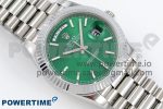 DayDate 40 SS JDF 904L Steel Light Green Stick Dial on President Bracelet VR3255 V3 (Gain Weight) - Image 3