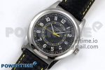 Calatrava 6007G SS PPF 1:1 Best Edition Black/Yellow Dial on Black Leather Strap - Image 2