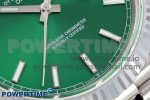 DayDate 40 SS JDF 904L Steel Light Green Stick Dial on President Bracelet VR3255 V3 (Gain Weight) - Image 5